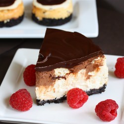 Chocolate Raspberry Cheesecake