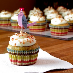 Tropical Carrot Cupcakes