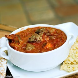 Goat Meat Chili w/ Red Lentils