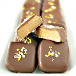 Salted Chocolate Covered Caramels