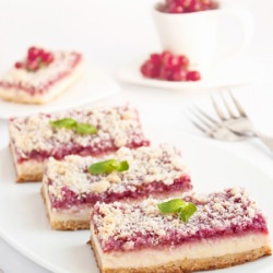 Cheesecake Bars w/ Raspberry