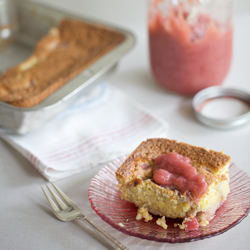 Rhubarb-Swirl Coffee Cake