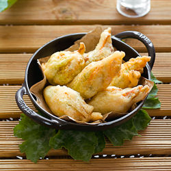 Fried Pumpkin Flowers