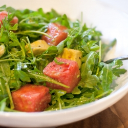 Arugula, Watermelon & Avocado Salad