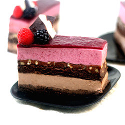 Chocolate – Berry Mousse Cakes