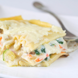 Lemon Garlic Vegetable Lasagna