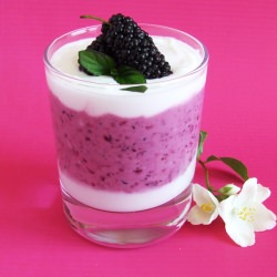 Black Mulberry Yogurt Parfait