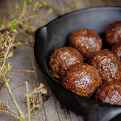 Cherry Coke & Jalapeño Meatballs