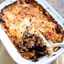 Moussaka with Roast Aubergines