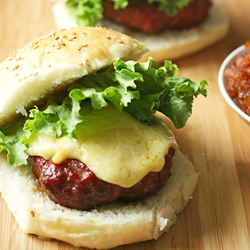 Smoked Burgers w/ Spicy Onion Jam