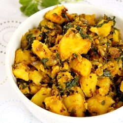 Spicy Potatoes with Fenugreek