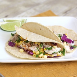 Fish Tacos with Chipotle Cream