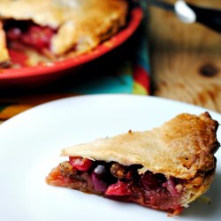 Mulberry & Sour Cherry Pie