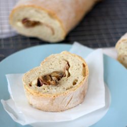 Ciabatta w/ Mushrooms, Ham & Cheese