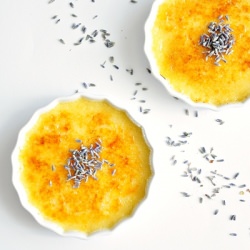 Lavender and Lemon Creme Brulee