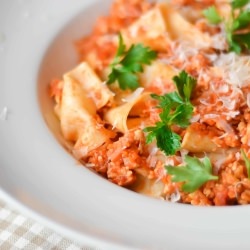 Pappardelle with Chicken Ragu