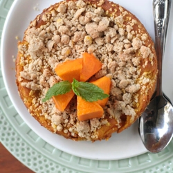 Mango Macadamia Nut Cheesecake Tart