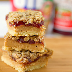 Peanut Butter & Jelly Pie Bars