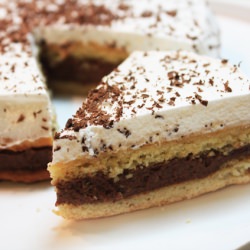 Coffee Cake with Egg White Topping