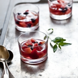 Rhubarb & Berry Consomme