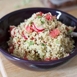 Radish, Watermelon & Bulgar Salad