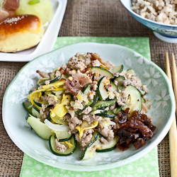 Zucchini & Ground Turkey Okazu