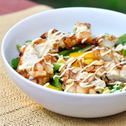 Almond-Crusted Chicken Salad