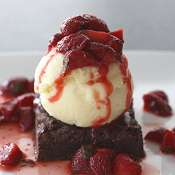 Strawberry Brownie Shortcake