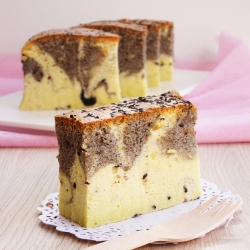 Black Sesame Marble Cheesecake