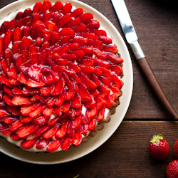 Strawberry Rosemary Tart