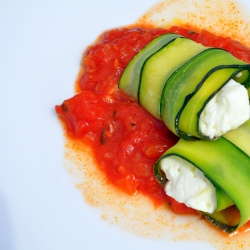 Feta Cheese in Zucchini Coat