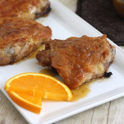 Orange-Honey Glazed Chicken Thighs