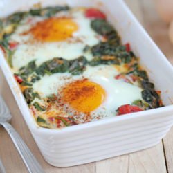 Eggs w/ Spinach & Tomatoes