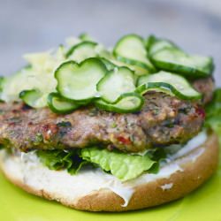 Southeast Asian Turkey Burgers