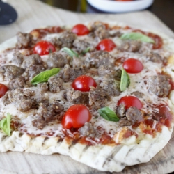 Grilled Sausage Pizza