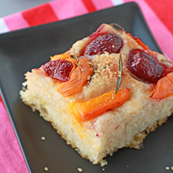 Cherry and Apricot Focaccia