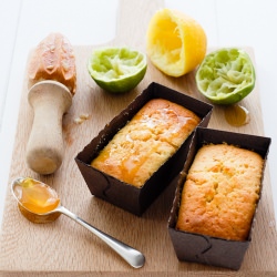 Sticky Citrus Drizzle Cakes