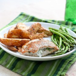 Gorgonzola Stuffed Pork Chops