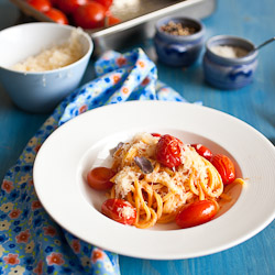 Spaghetti with Roasted Tomatoes