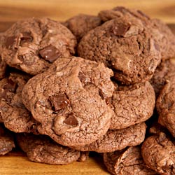 Gooey Double Chocolate Chunk Cookie