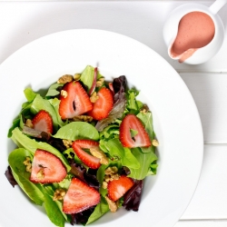 Salad with Strawberry Dressing