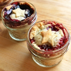 Cherry & Blueberry Pie in a Jar