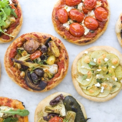 Vegetarian Mini Pizzas