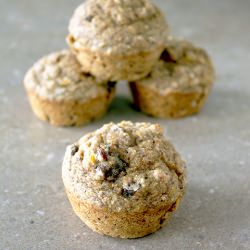 Oatmeal Flax Pumpkin Muffins