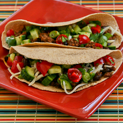 Spicy Beef & Black Bean Tacos