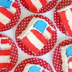 4th of July Flag Cake