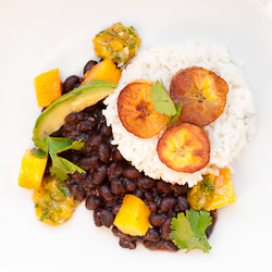 Coconut Rice with Black Beans