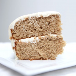 Chai Cake with Honey Ginger Cream