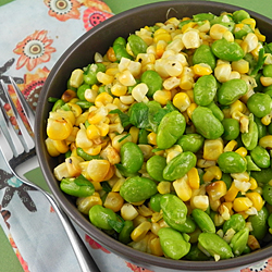 Sautéed Corn & Edamame