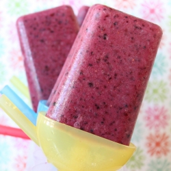 Mixed Berry Yogurt Popsicles